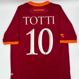 Totti #10 Roma 2006/2007 Home ORIGINAL Diadora VTG Rare Soccer Jersey (XL)